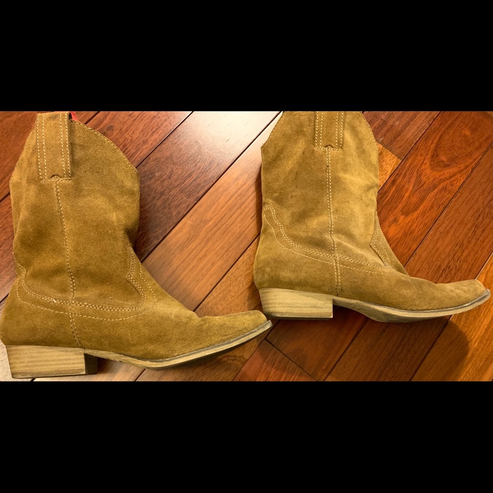 Target suede cowboy boots